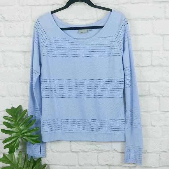 Athleta Tops - ATHLETA Limitless Long Sleeve Top Periwinkle Small